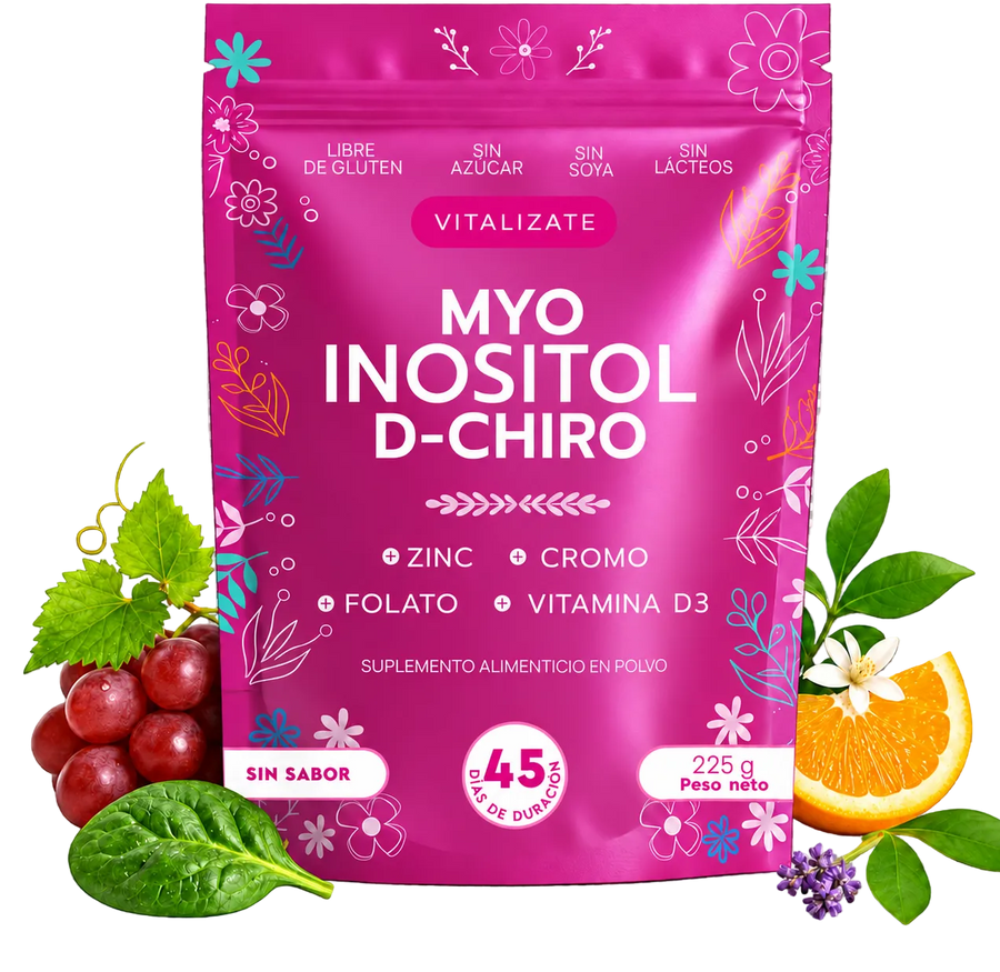Myo Inositol + D-Chiro Inositol 40:1 Platinum en Polvo