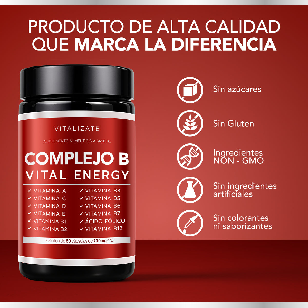 Complejo B Completo | 60 Cápsulas