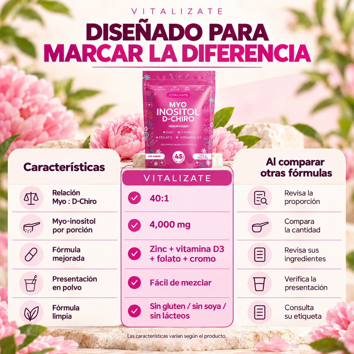 Myo Inositol + D-Chiro 40:1