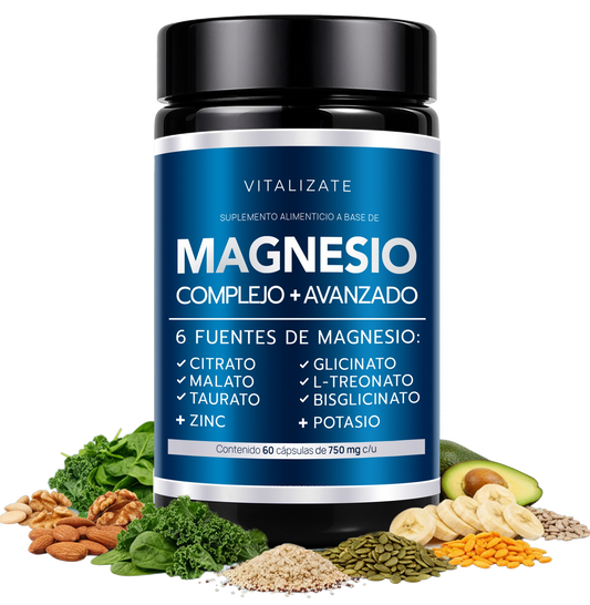 Complejo de Magnesio | 6 Fuentes + Potasio y Zinc