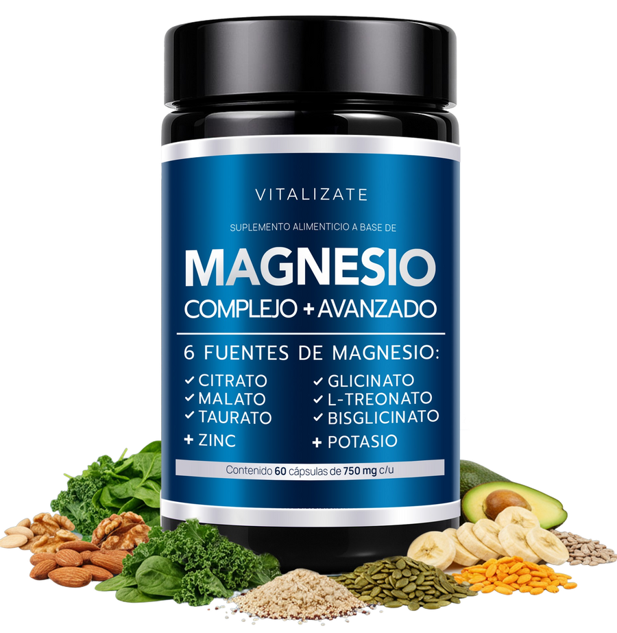 Complejo de Magnesio | 6 Fuentes + Potasio y Zinc