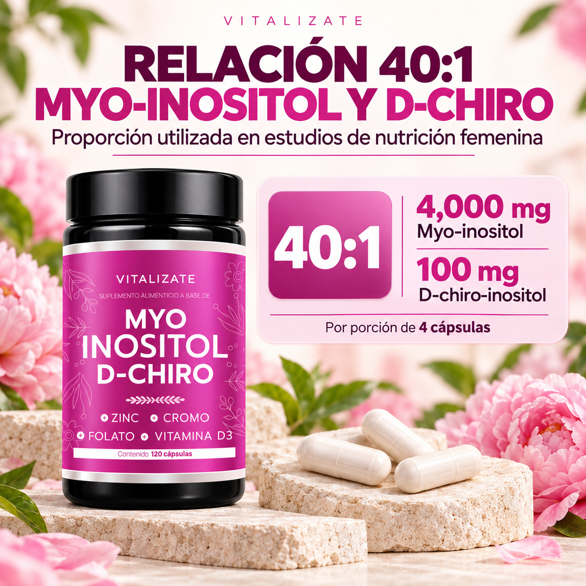 Myo Inositol + D-Chiro 40:1