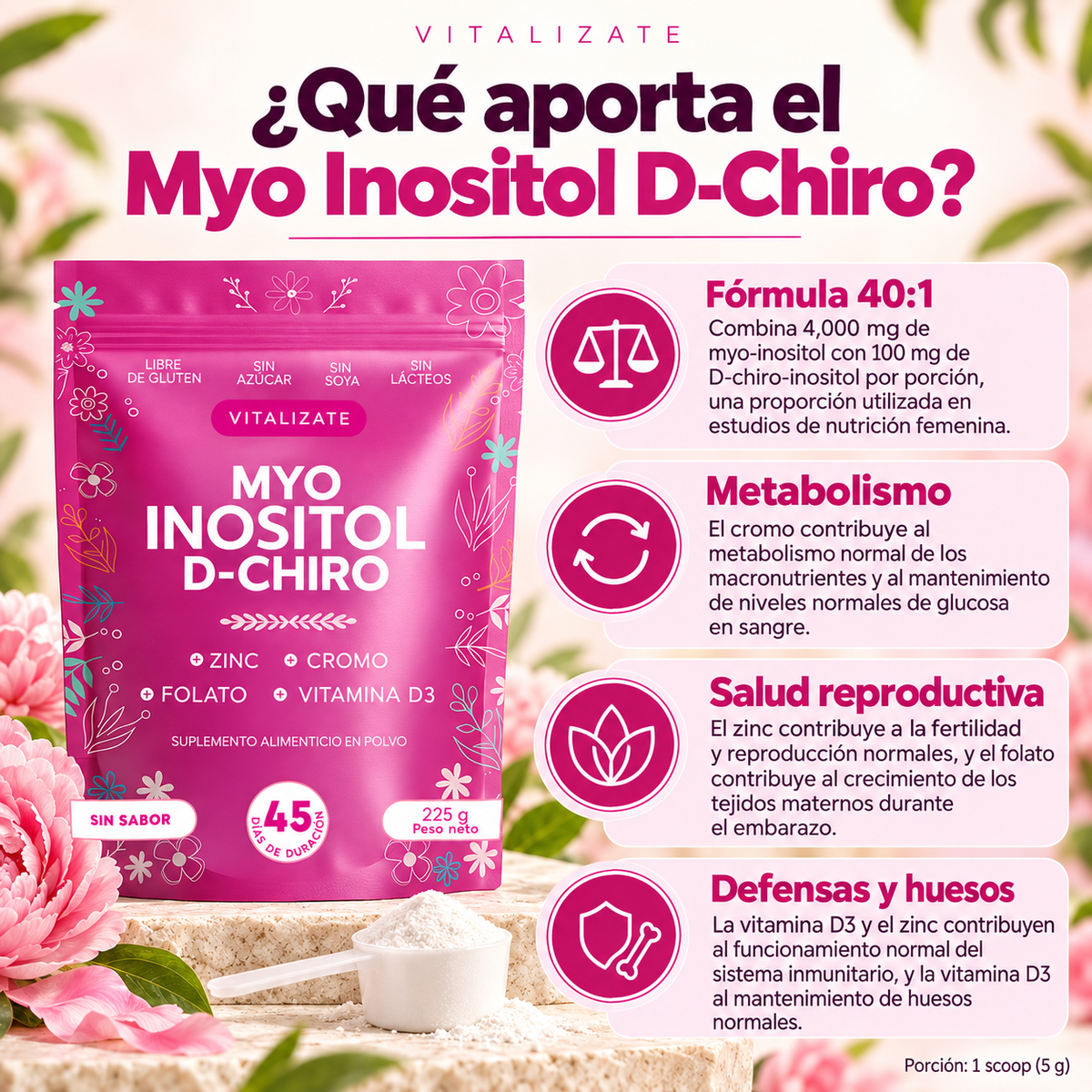 Myo Inositol + D-Chiro 40:1