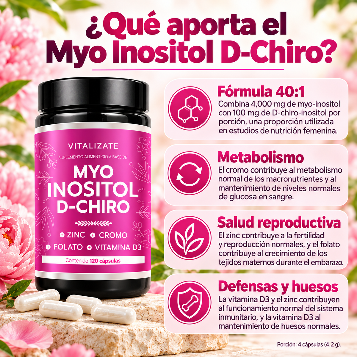 Myo Inositol + D-Chiro 40:1