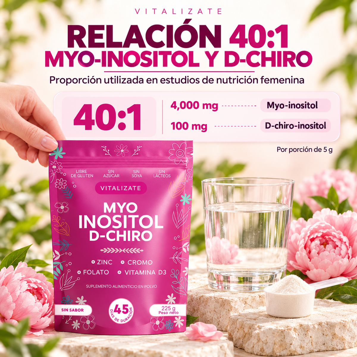 Myo Inositol + D-Chiro 40:1